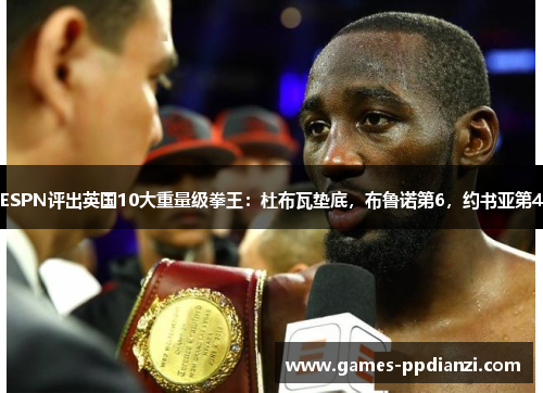 ESPN评出英国10大重量级拳王：杜布瓦垫底，布鲁诺第6，约书亚第4